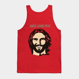 Jesus Loves You - Meme Comic Tank Top
